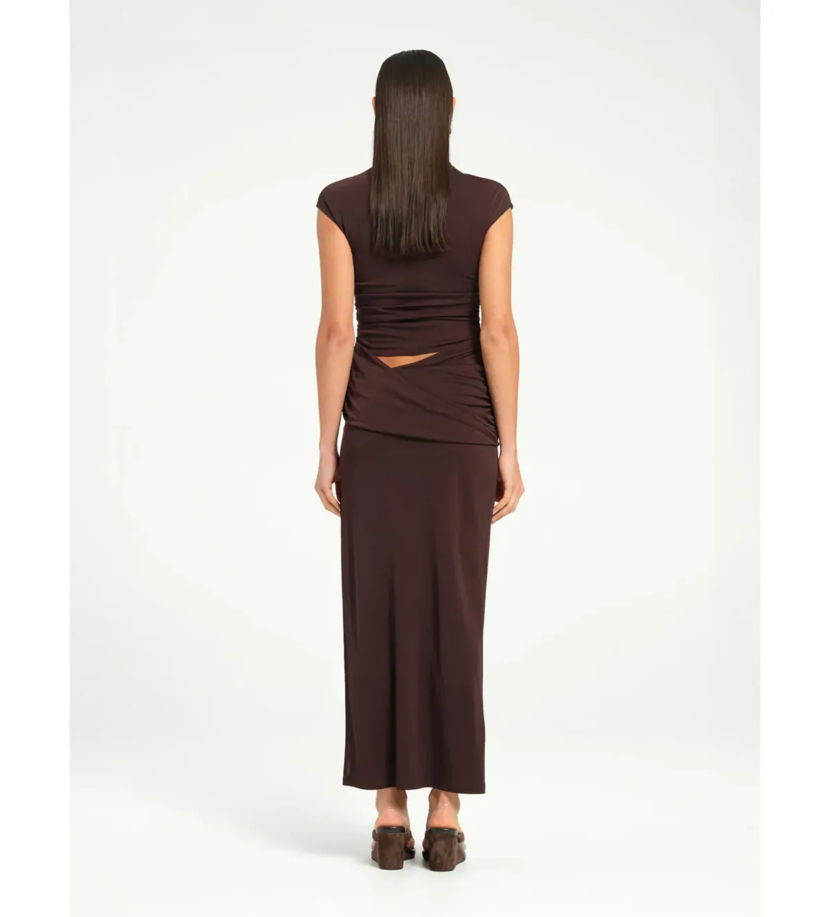 Benni Royce Maxi Dress Brown Size 8 - Image 3