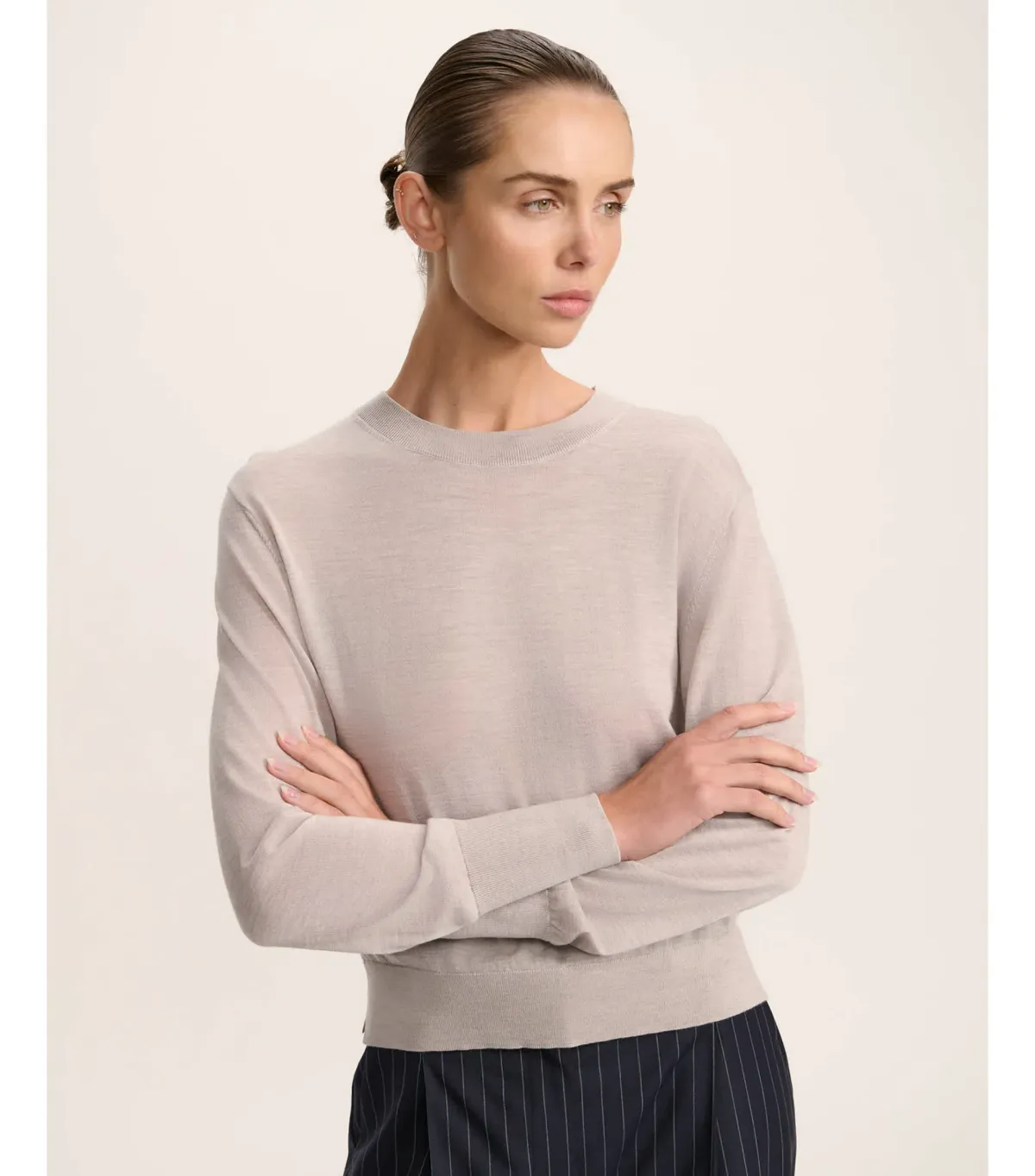 Saba Franka Crew Knit in Mink Size S / AU 10 - Image 3