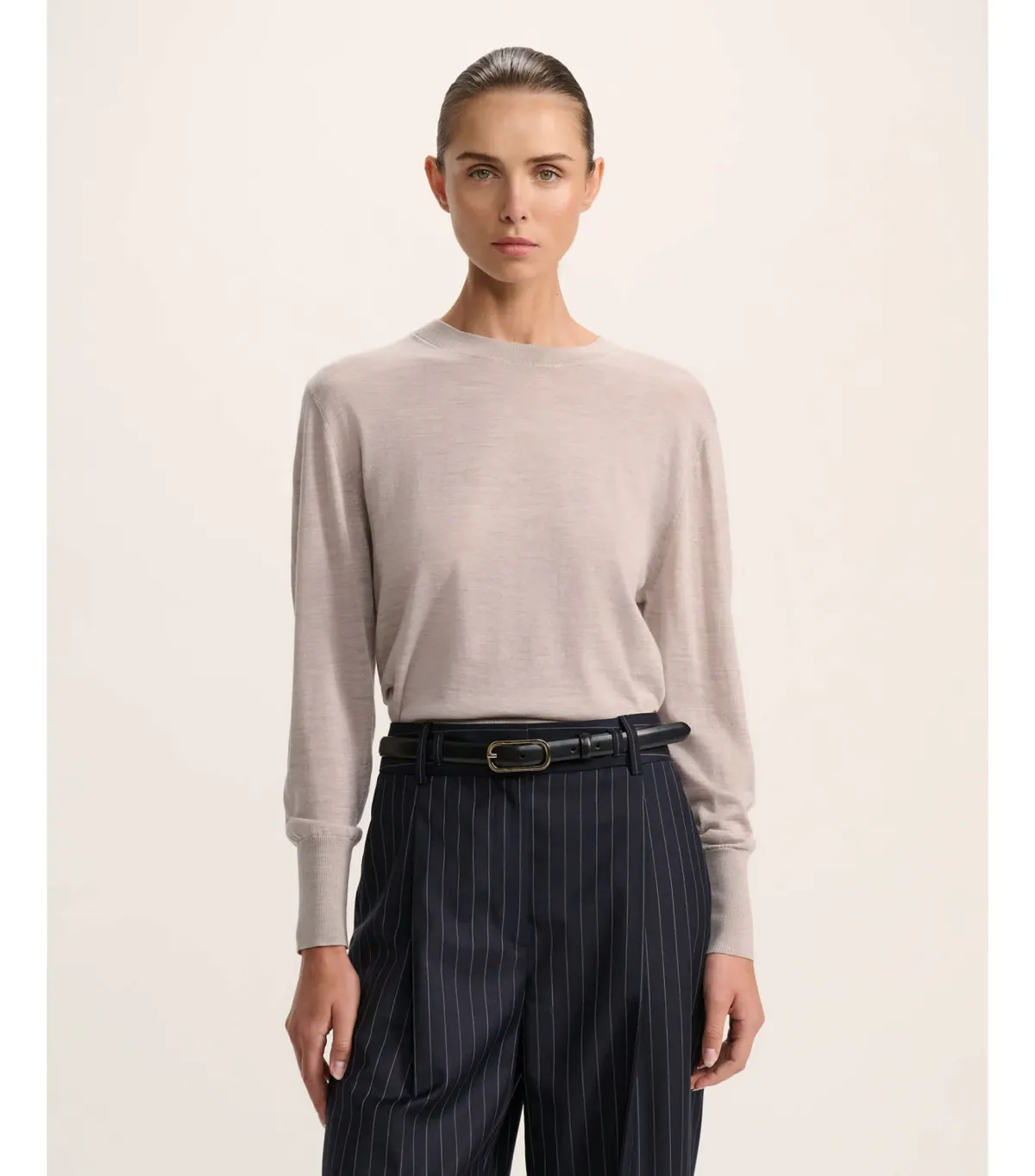 Saba Franka Crew Knit in Mink Size S / AU 10 - Image 2