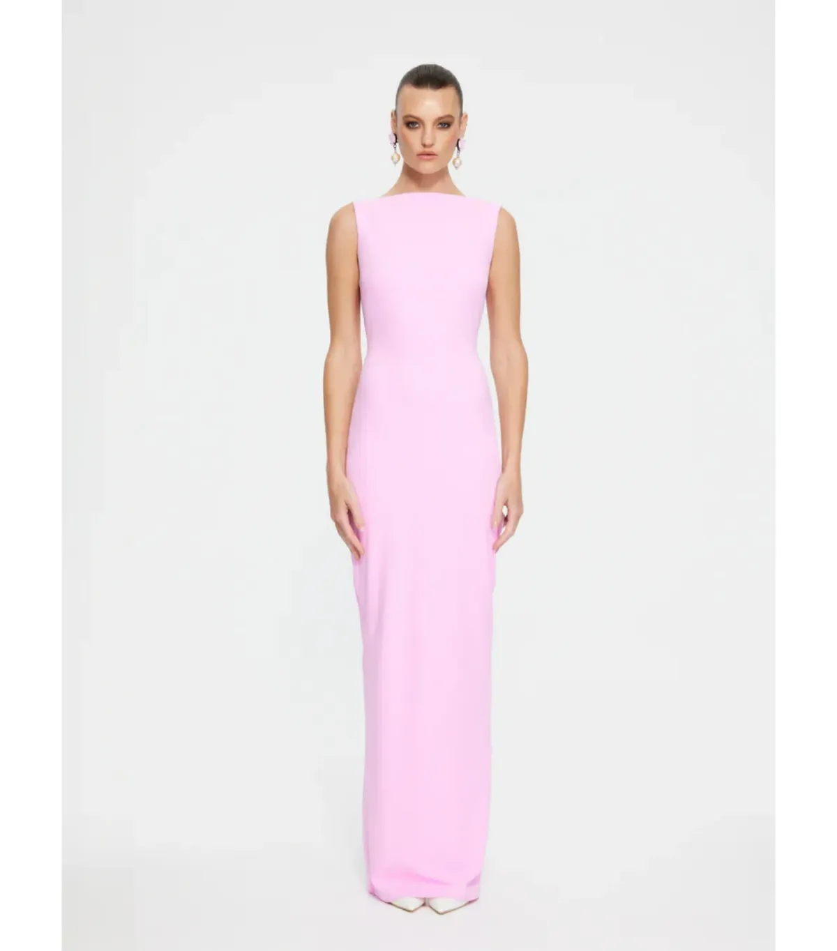 Effie Kats Verona Maxi Gown Taffy Pink Size S / AU 8 - Image 1