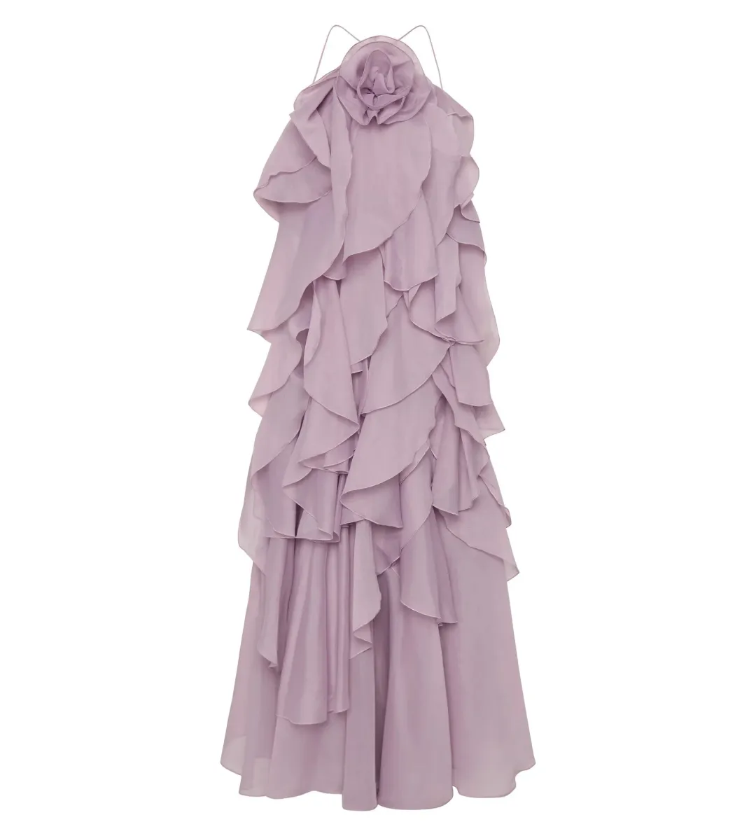 Aje Pandorea Layered Maxi Dress Lilac Size 16/XXL for rent on The Volte - main image
