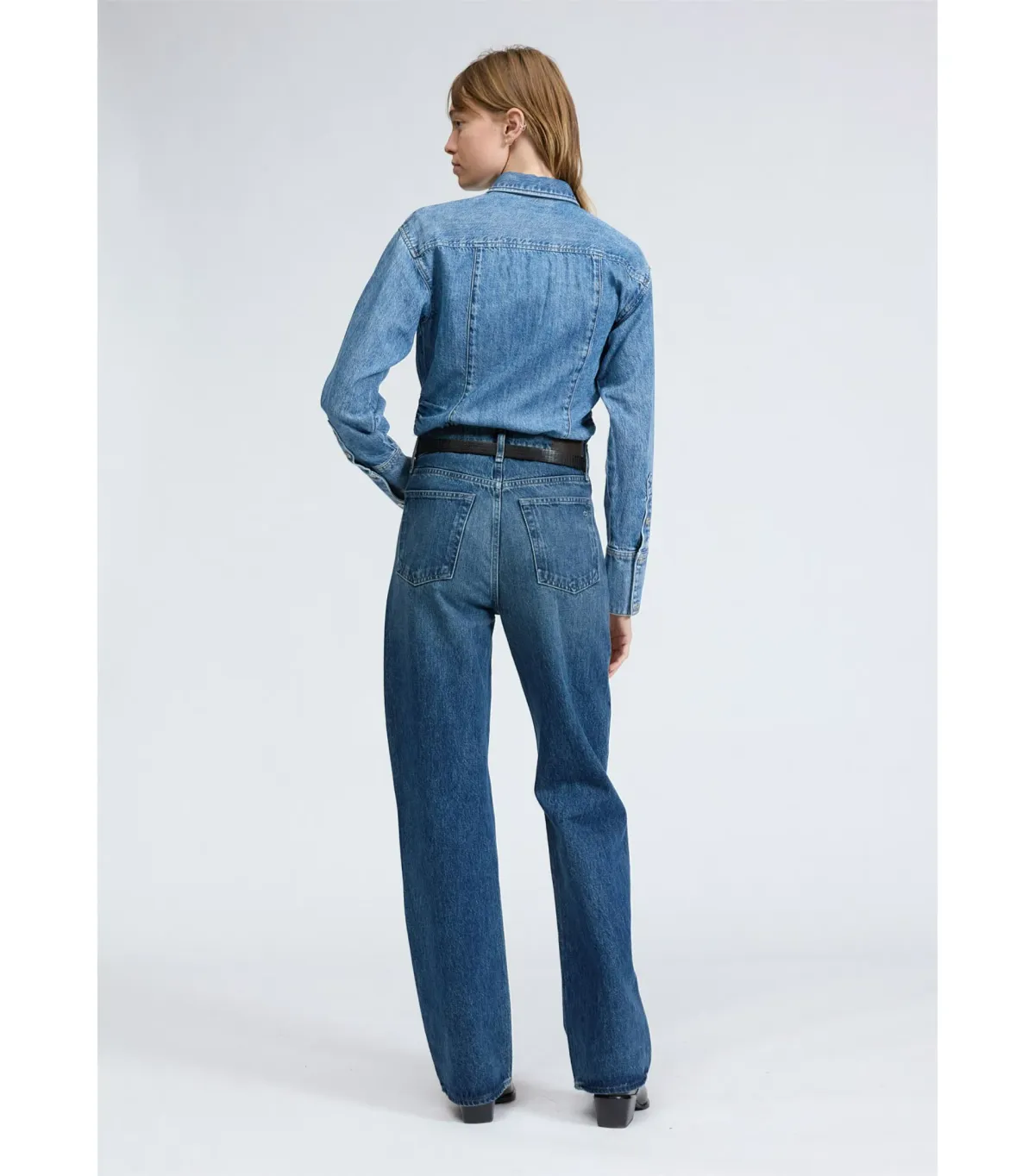 Rag & Bone Shea High Rise Relaxed Straight Jean in Adeline Size AU 10 - Image 2