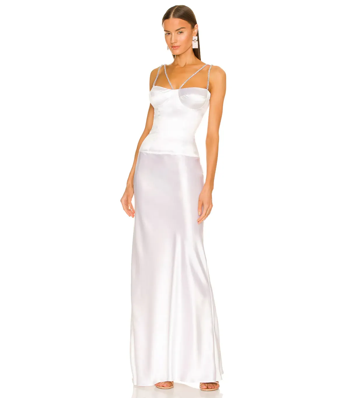 Natalie Rolt Cecilia Maxi Gown White Size 0 / AU 6 for rent on The Volte - main image