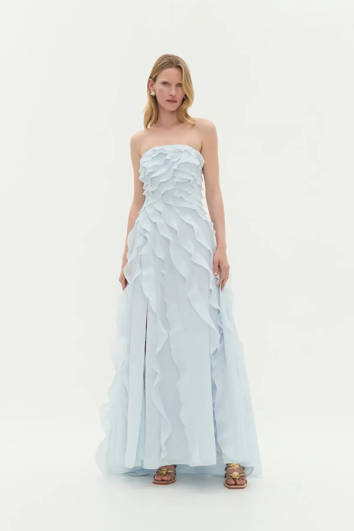 Aje Allaire Gown in Pale Blue Size 8 - Image 1