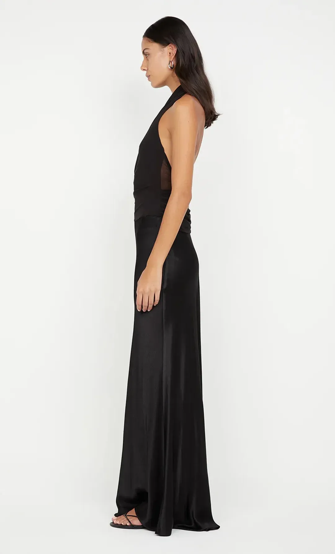 Bec & Bridge Ida Halter Maxi Dress in Black Size AU 12 for rent on The Volte - main image