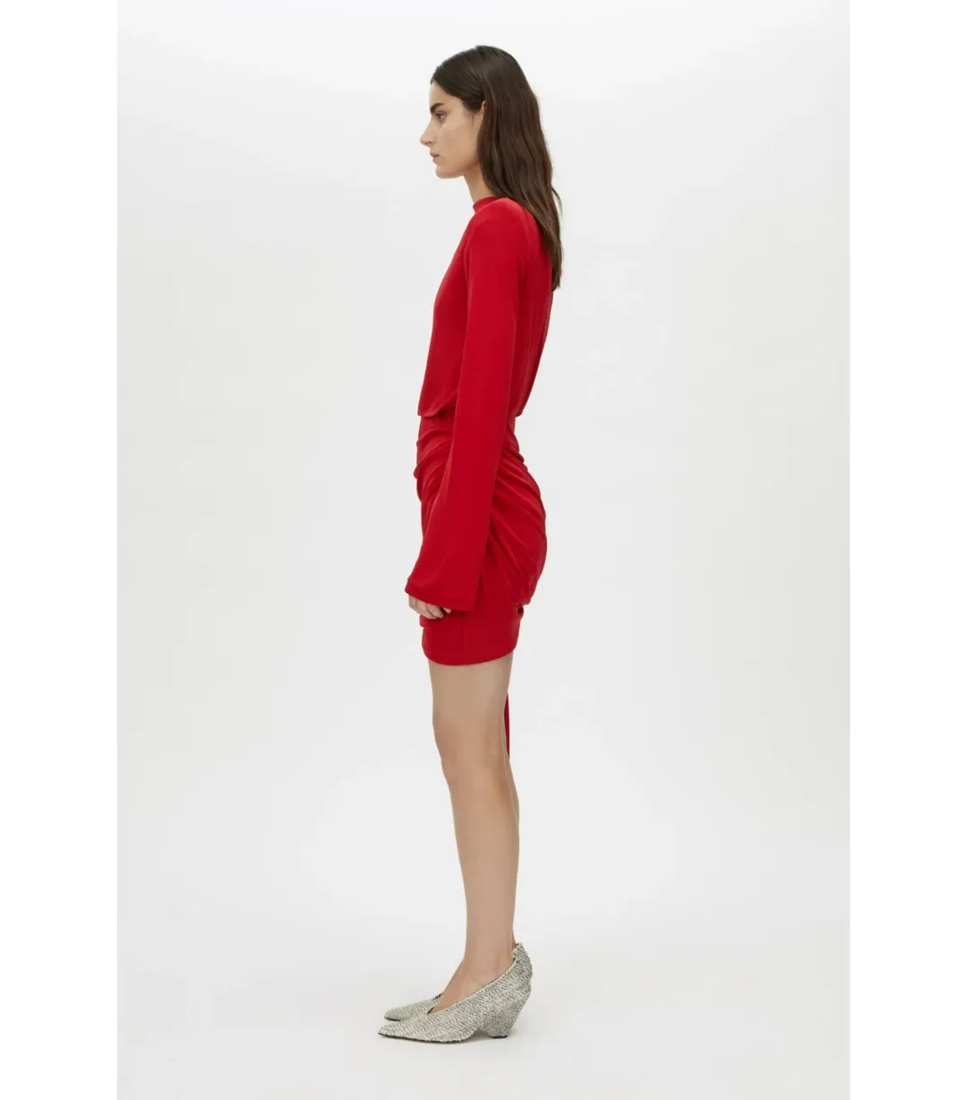 Camilla and Marc Paloma Mini Dress Scarlet Red Size AU 8 for rent on The Volte - main image