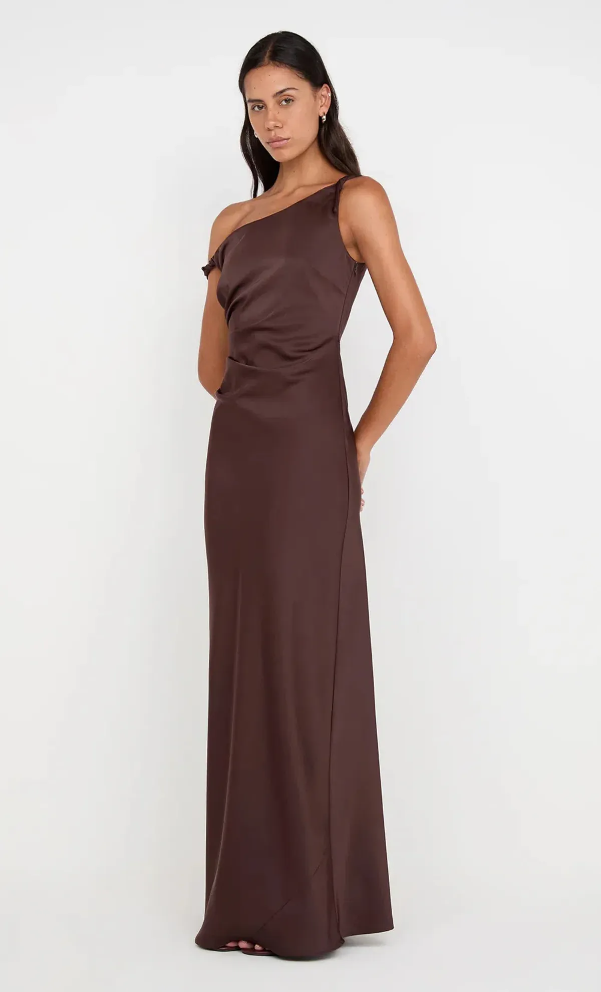 Bec and Bridge Lunetta Twist Strap Dress in Dark Chocolate Size L / AU 12 - Image 3