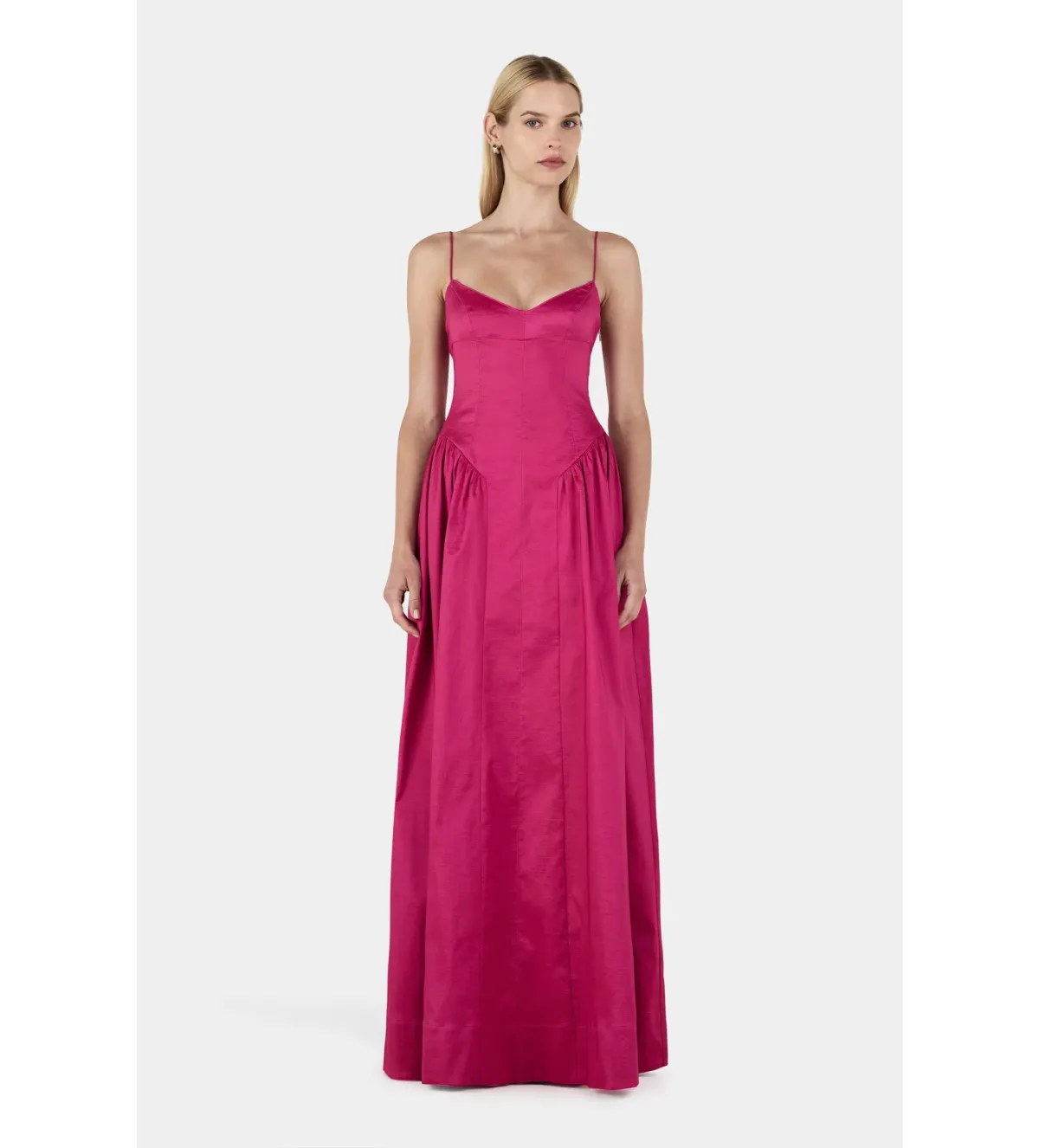 Hansen and Gretel Bellini Taffeta Gown Magenta Size AU 8 - Image 1