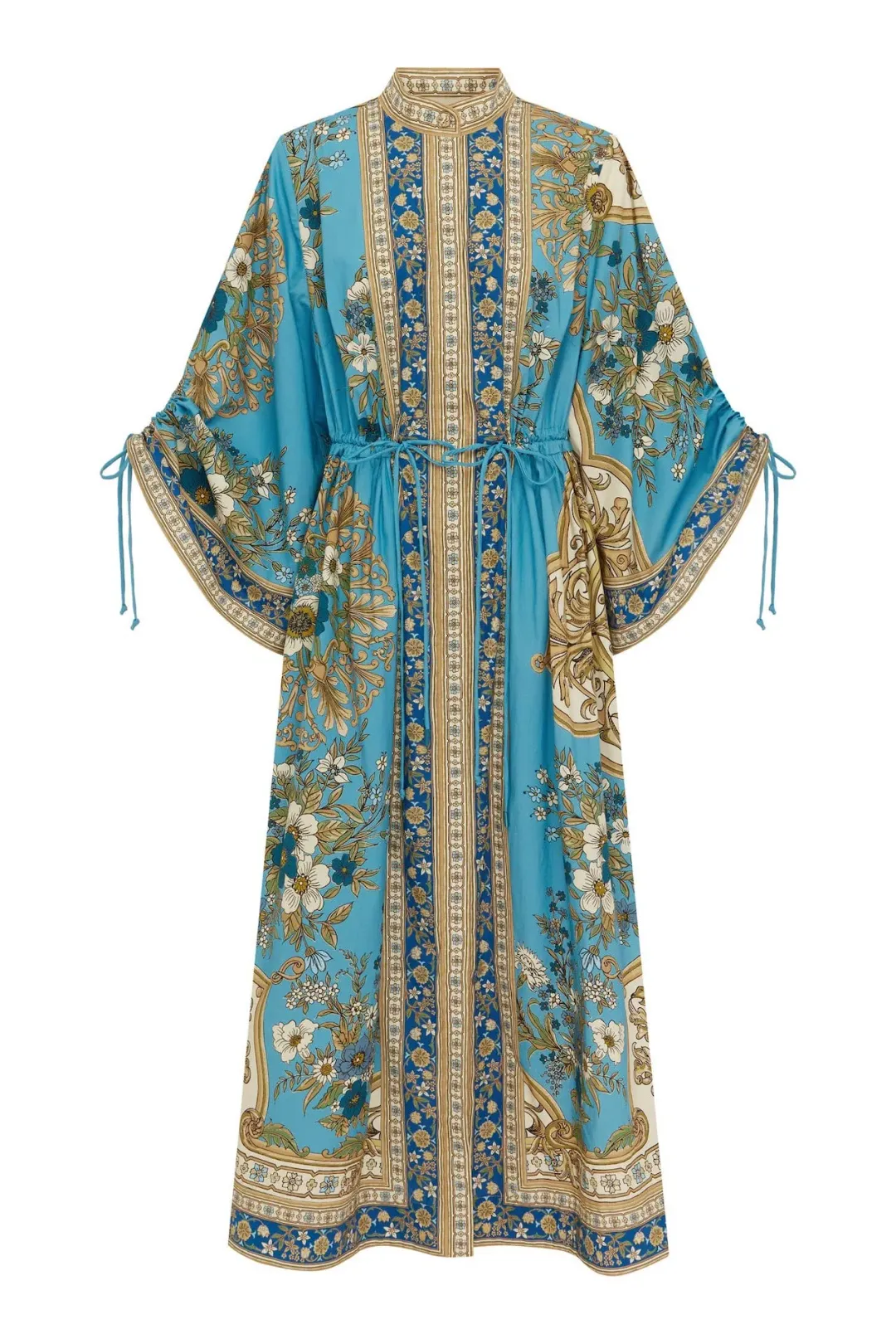 Alemais Cassie Pool Midi Dress in Blue Floral Size 16 for rent on The Volte - main image