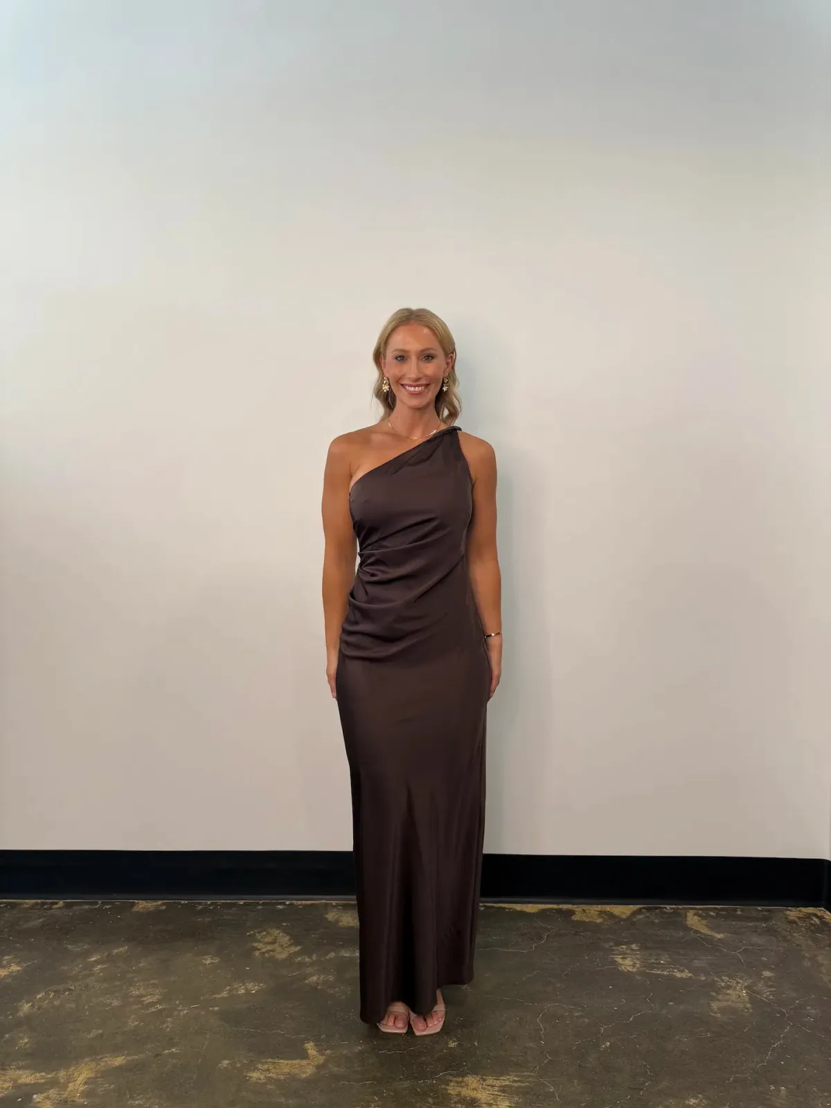 Bec & Bridge Lunetta Asym Maxi Dress in Dark Chocolate Size AU 12 - Image 2