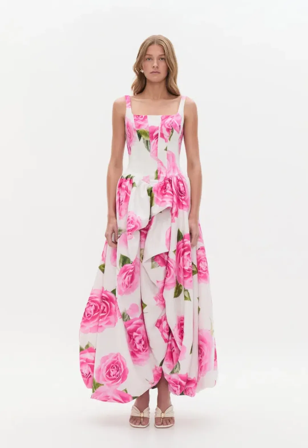 Aje Alani Gown Maxi in Pink Size AU 12 for rent on The Volte - main image
