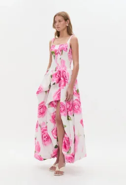 Aje Alani Gown Maxi in Pink Size AU 12 for rent on The Volte - image 5