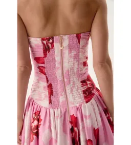 Aje Behold Maxi Dress Pink Boldly Blooming Size AU 10 for rent on The Volte - image 7