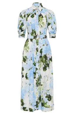Aje Manifest Midi Dress Blue Print Size 10 for rent on The Volte - image 5
