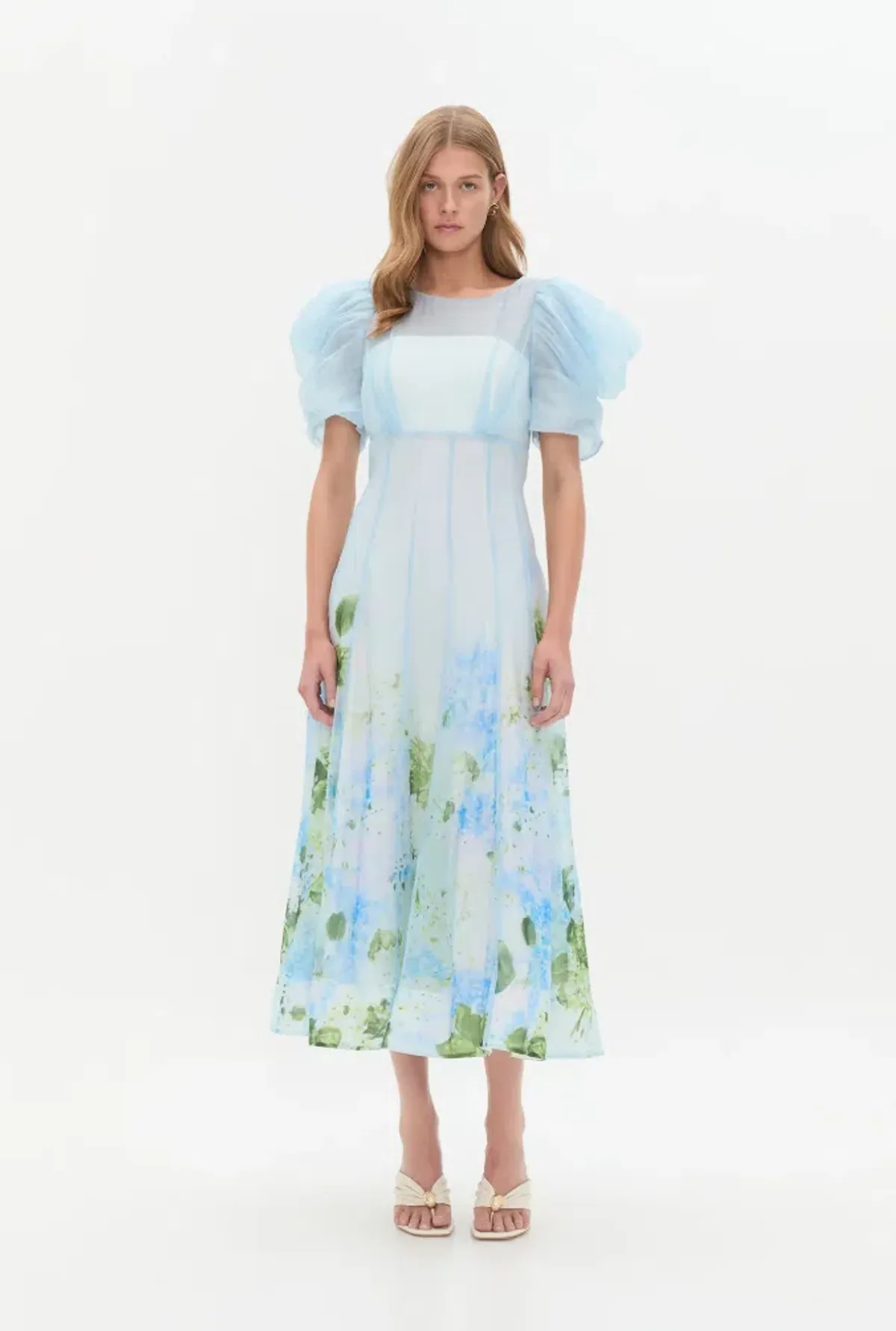 Aje Clementine Midi Dress Floral Size 10 - Image 1