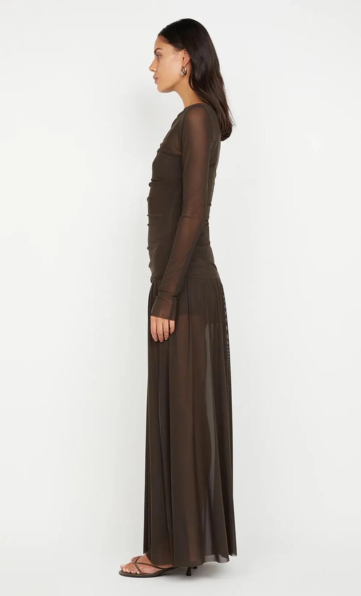 Bec & Bridge Blaine Long Sleeve Maxi Dress Cedar Size 12 - Image 3