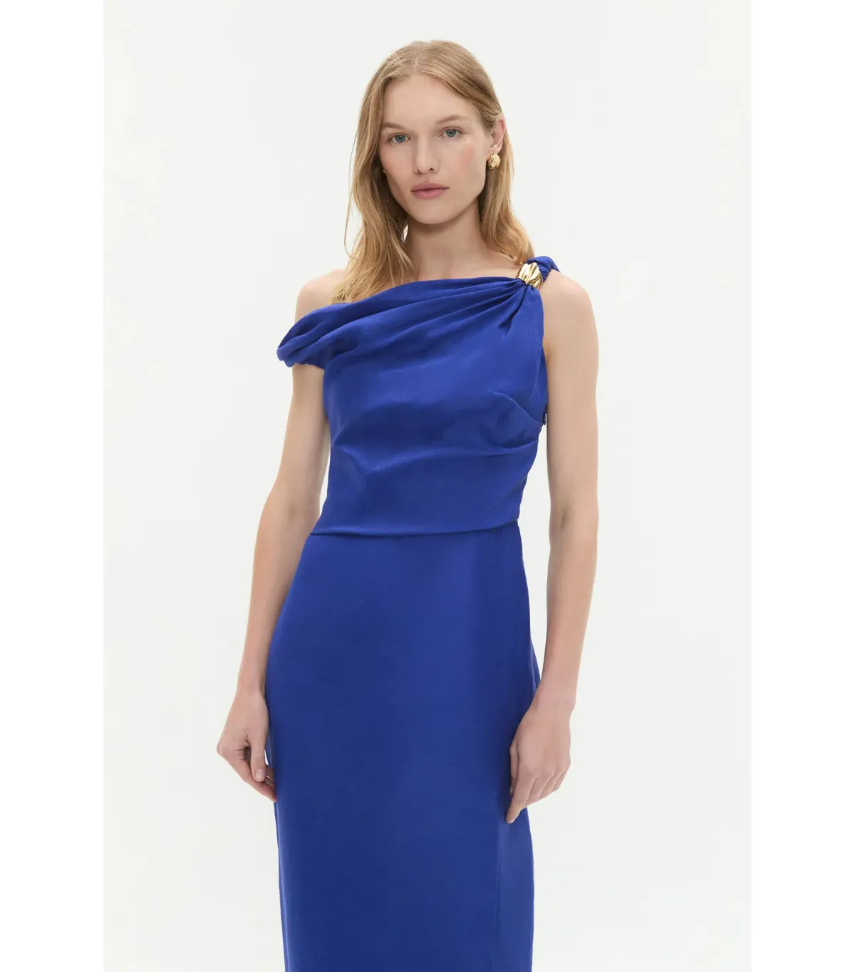 Aje Bridgette Maxi Dress Bright Blue Size AU 10 - Image 3