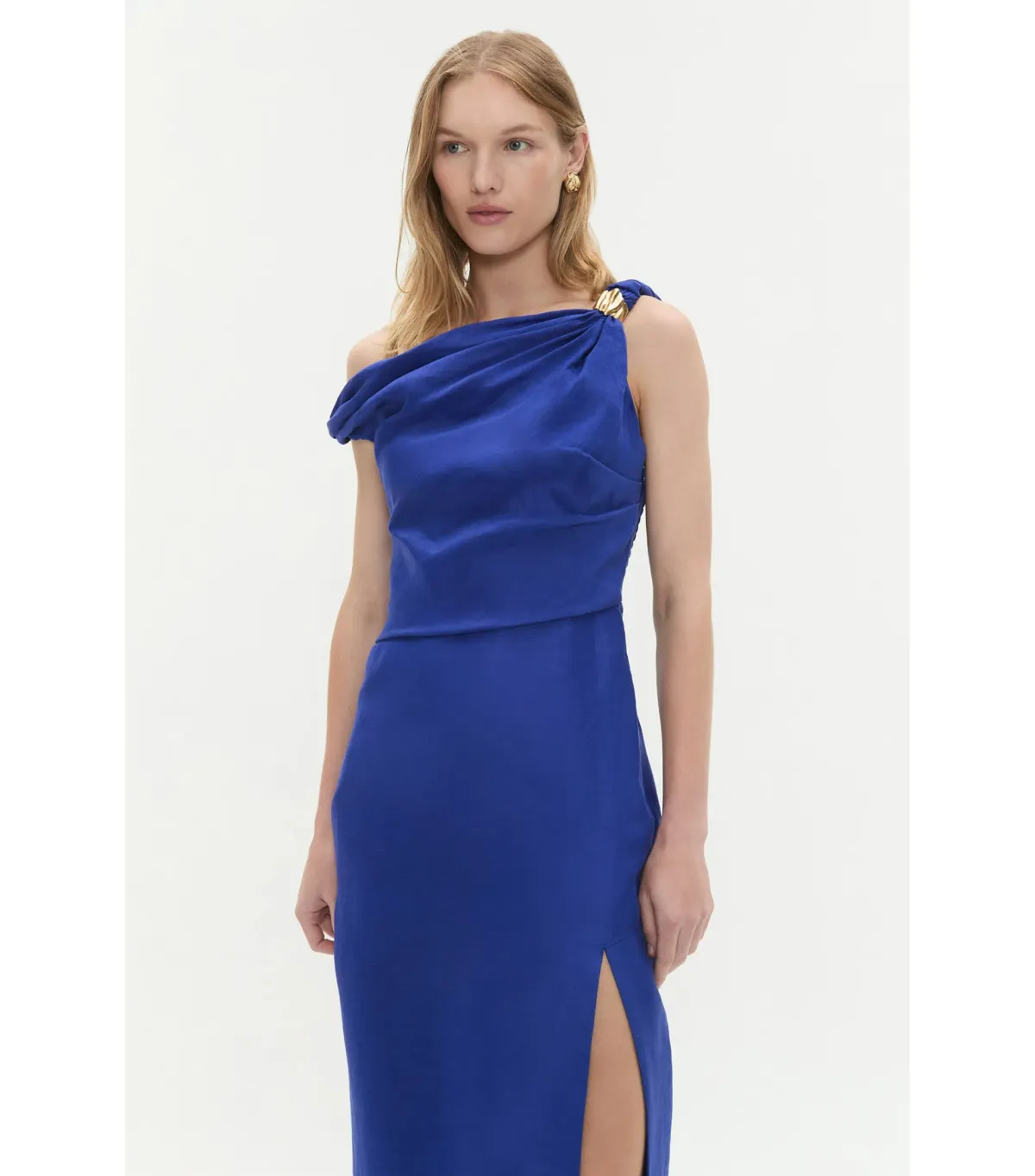 Aje Bridgette Maxi Dress Bright Blue Size AU 10 - Image 5