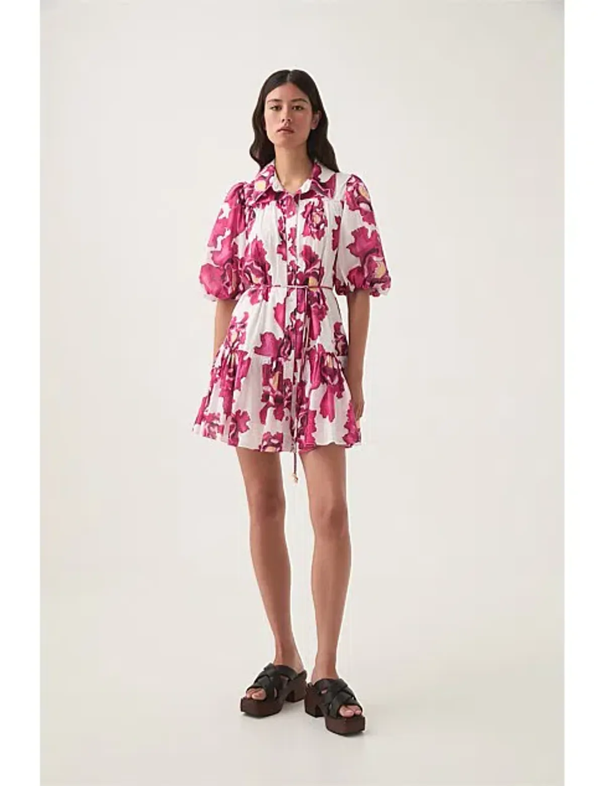 AJE ELIZA SMOCK MINI DRESS SIZE 4 - Image 1