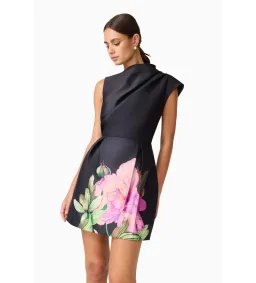 Elliatt Azelie Aysmmetrical Mini Dress in Black Size S / AU 8 for rent on The Volte - image 4
