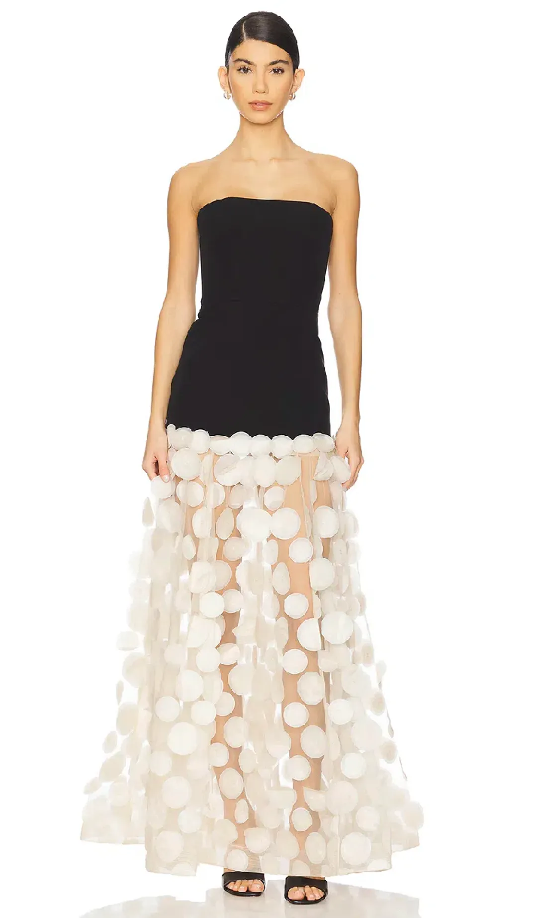 Bronx And Banco Harper Strapless Black and Beige Gown Size XS/Au 6 for rent on The Volte - main image