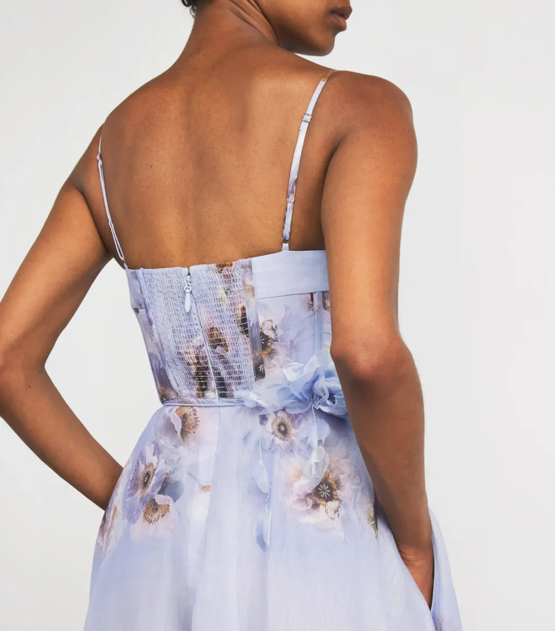 Zimmermann Hypnotic Picnic Midi Dress in Lilac Poppy Size 1 / AU 10 for rent on The Volte - main image