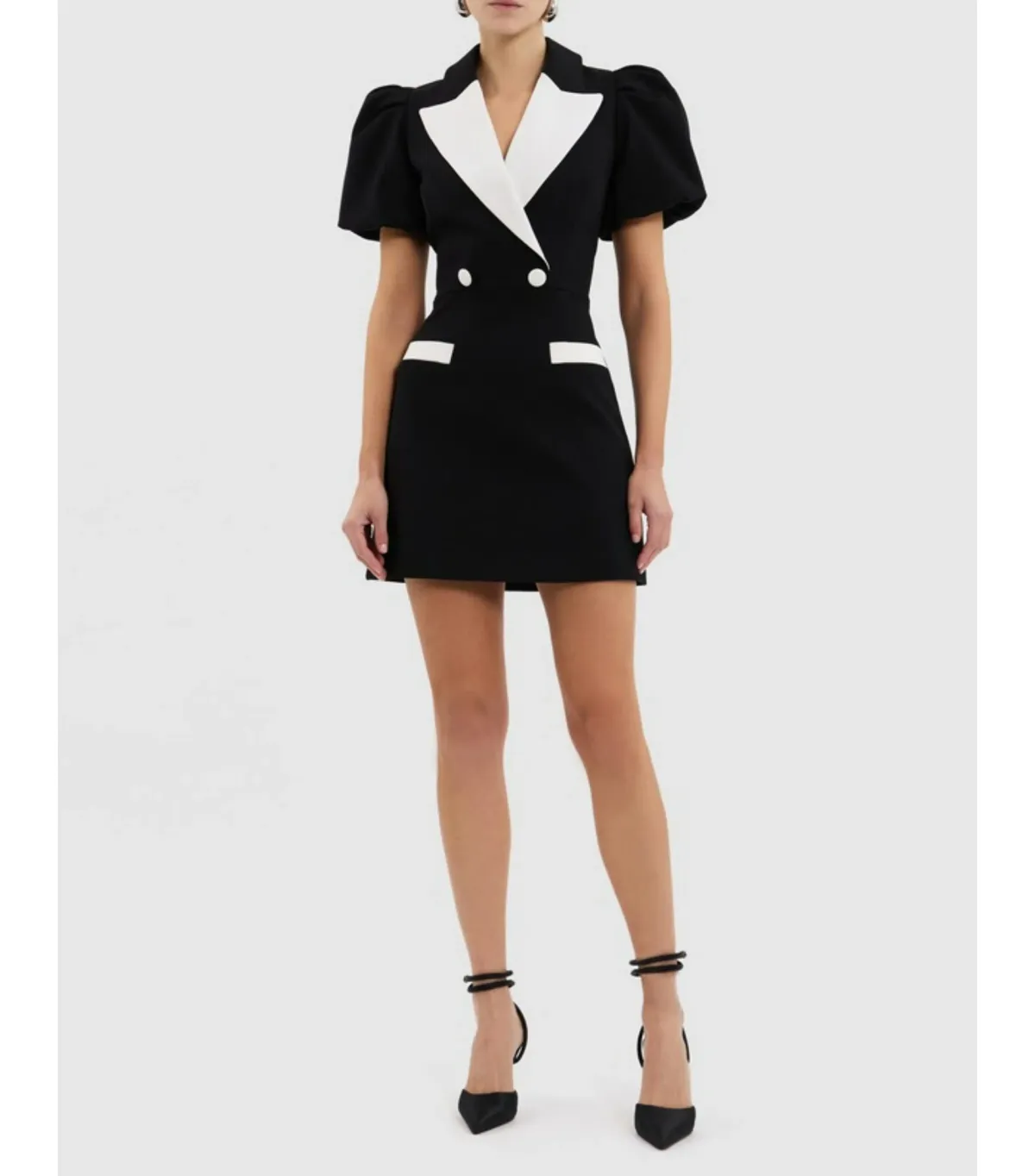 Rebecca Vallance Emma Mini Dress Black Size AU 8 - Image 1