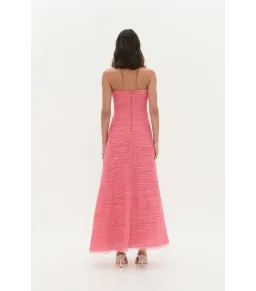 Aje Soundscape Maxi Dress in Guava Pink Size AU 6 for rent on The Volte - image 3