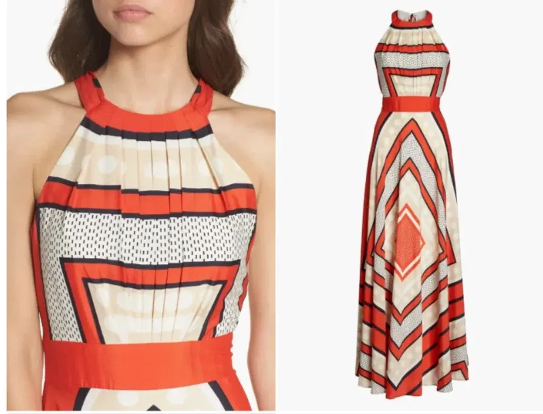 Eliza J Fit & Flare Maxi Dress for rent on The Volte - main image