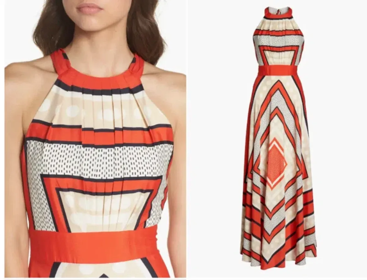 Eliza J Fit & Flare Maxi Dress - Image 3