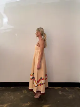 Bohemian Traders Fruity Slip Maxi Dress Peach Size 10 for rent on The Volte - image 2