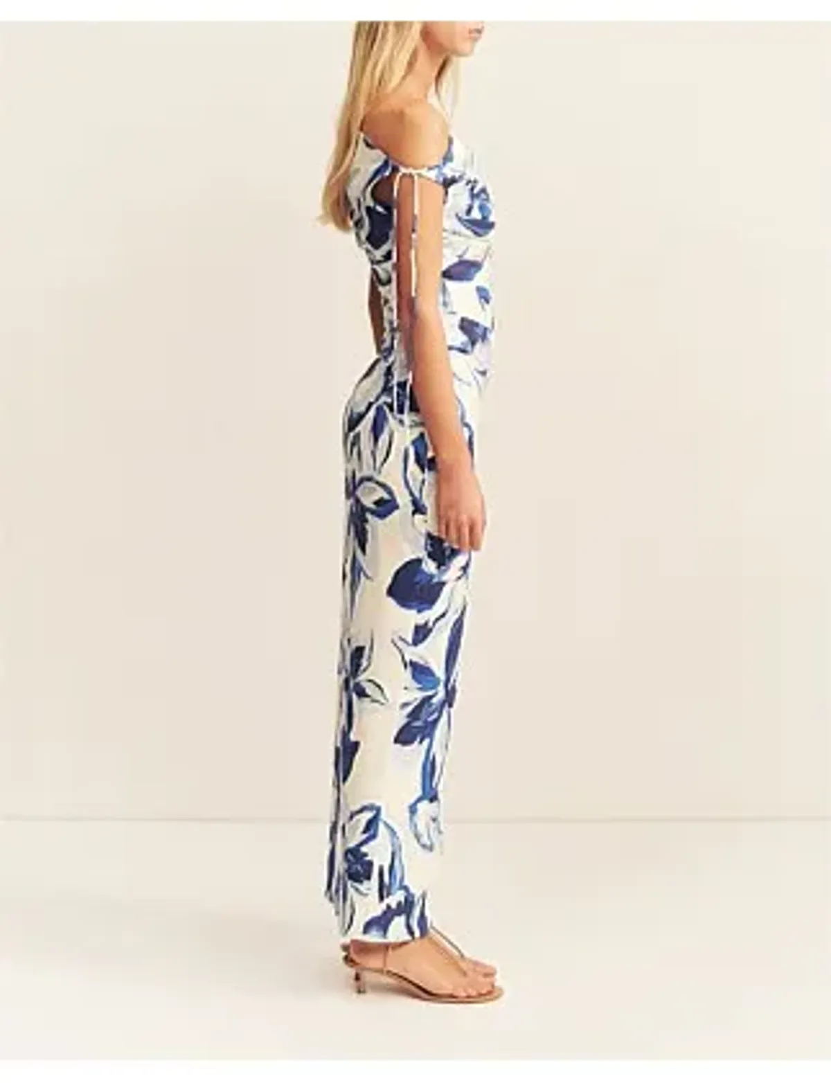 Stevie Gathered Maxi Dress Bluebird Size AU 12 - Image 4