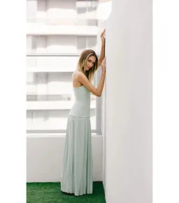 Manning Cartell Royal Debut Maxi Dress in Sage Green Size AU 8 for rent on The Volte - image 5