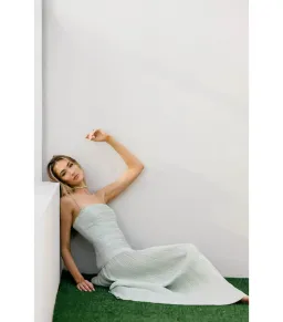 Manning Cartell Royal Debut Maxi Dress in Sage Green Size AU 8 for rent on The Volte - image 6
