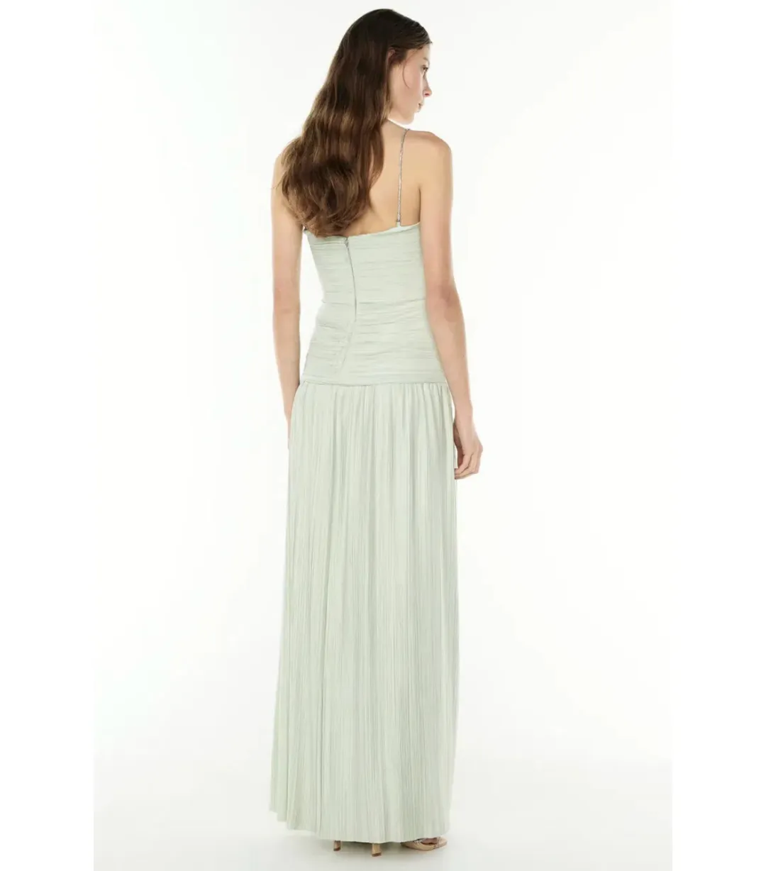 Manning Cartell Royal Debut Maxi Dress in Sage Green Size AU 8 for rent on The Volte - main image