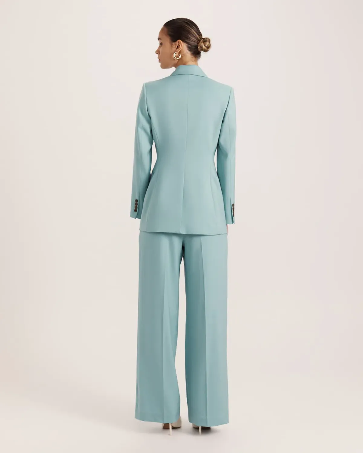 Saba Suki Classic Blazer Seafoam Size 12 - Image 5