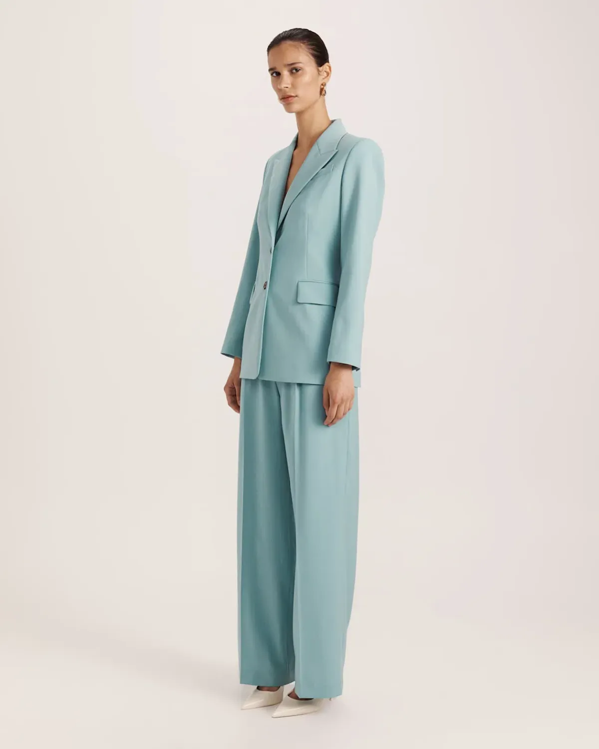Saba Suki Classic Blazer Seafoam 12 - Image 3
