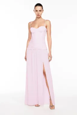 Manning Cartell Double Time Pleat Maxi Dress Hydrangea Size 6 for rent on The Volte - image 1