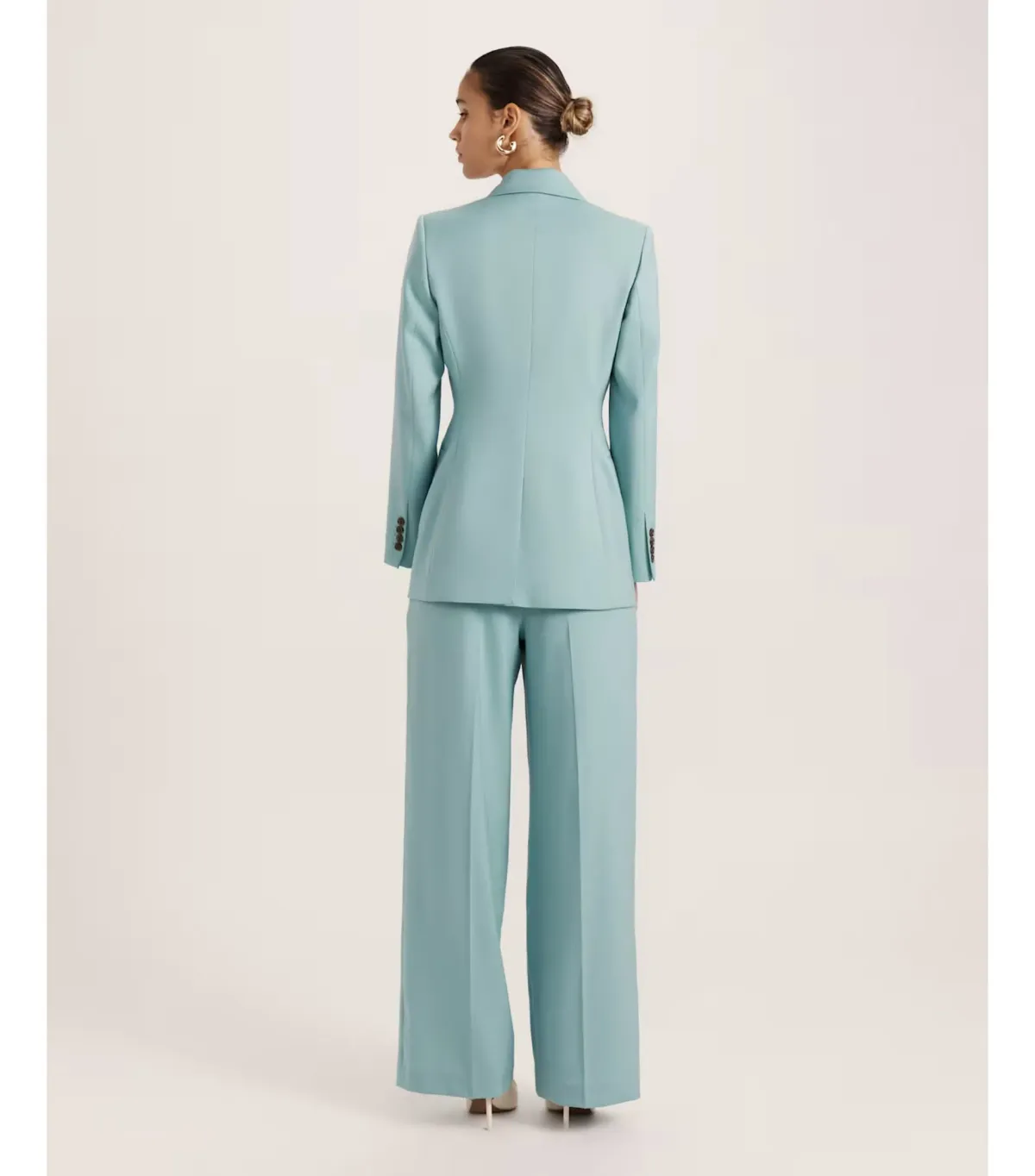 Saba Suki Classic Wool Blazer in Seafoam Size AU 12 - Image 5
