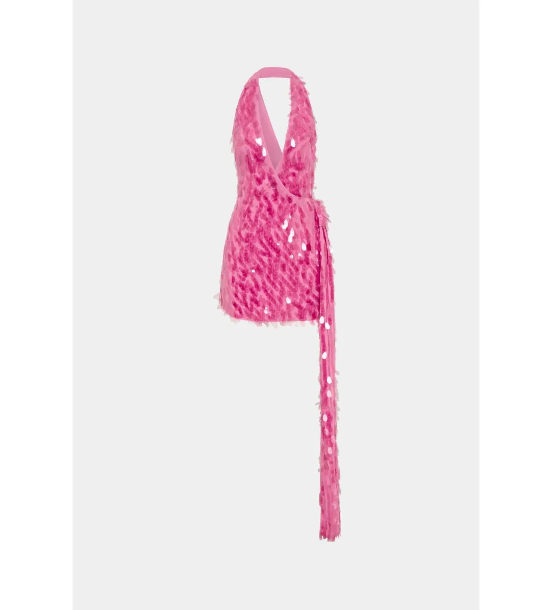 Misha Sapphire Sequin Mini Dress Fuchsia Pink Size 10/M for rent on The Volte - main image