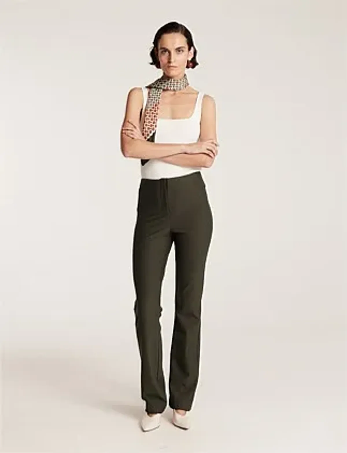 Perri Cutten City Stretch Pant Olive Size AU 8 - Image 3