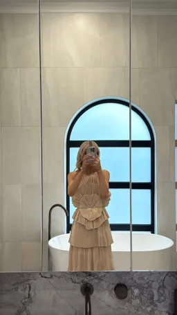 Aje Kyra Gown Gold Size AU 10 for rent on The Volte - image 6