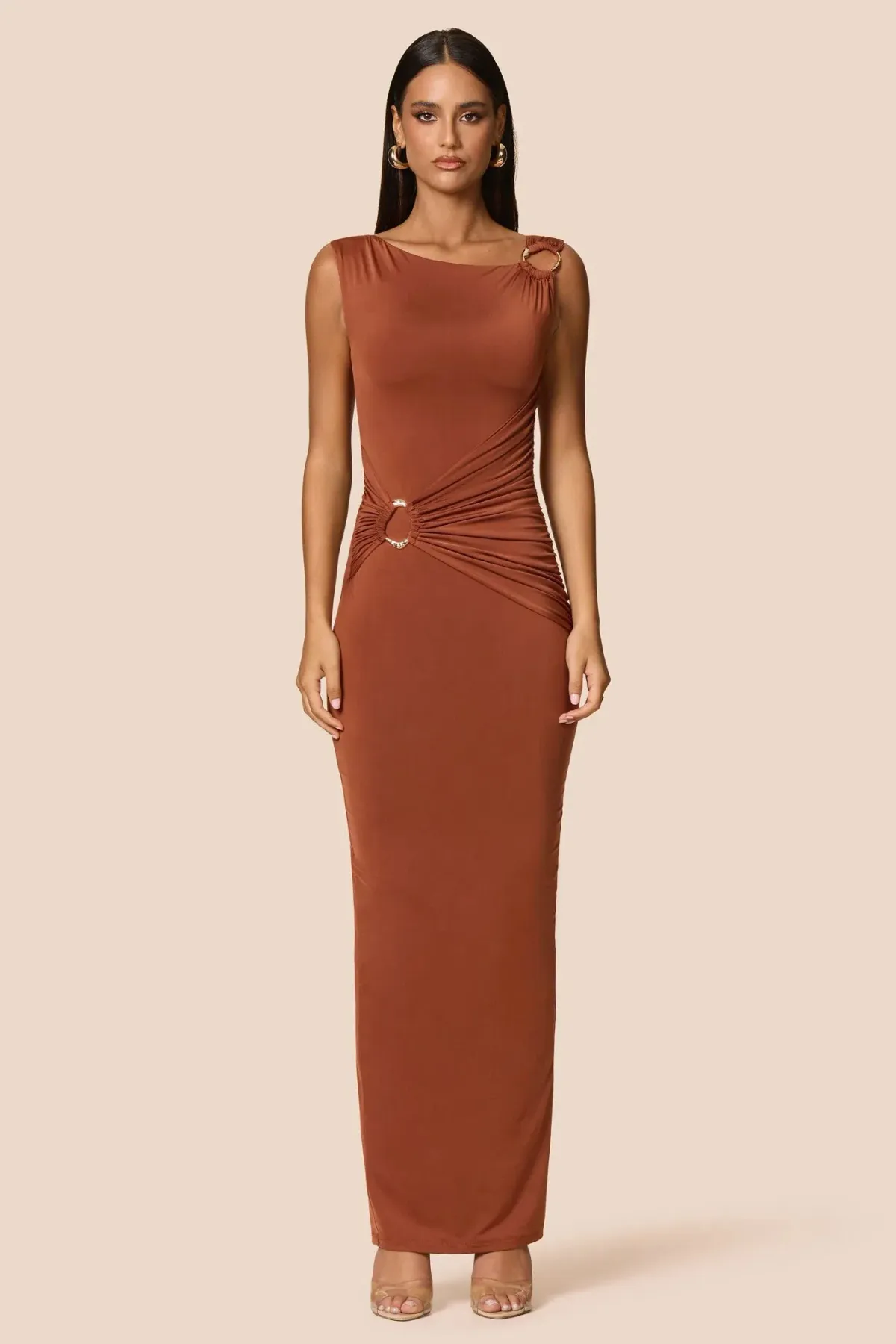 Love Nookie Kaia Maxi Dress Clay Size 10 - Image 4