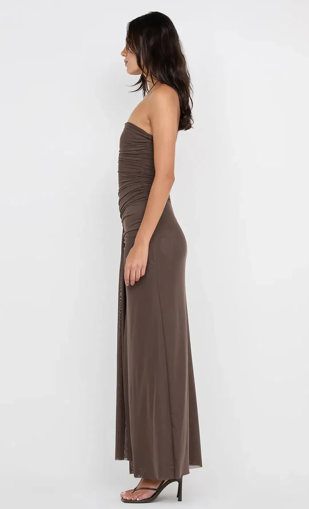 Bec + Bridge Ida Strapless Dress Milk Chocolate Size 6 for rent on The Volte - main image