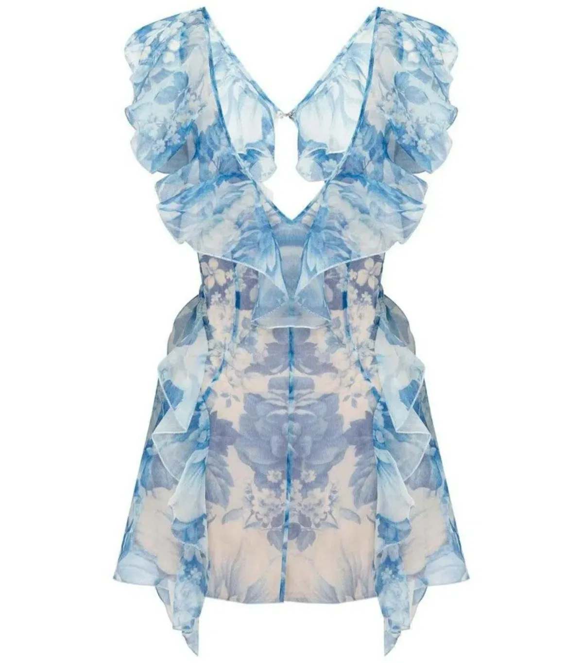 Alice McCall Sherbet Bomb Playsuit Blue Floral Size XS / AU 6 - Image 6