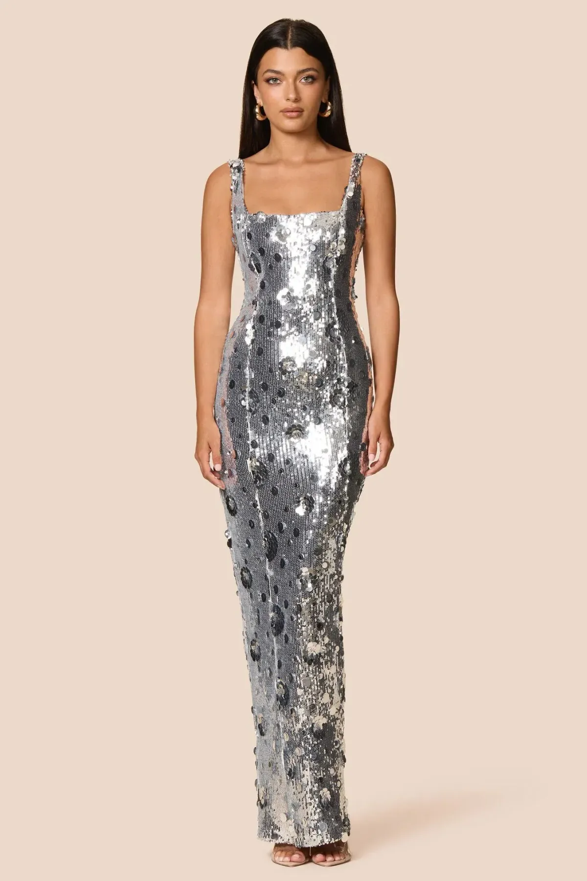 Love Nookie Seraphine Gown in Silver Size M / AU10 - Image 2