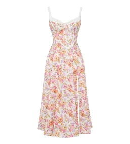 House of CB Sabrina Bustier Midi Dress Ivory Print Size L/AU 14 for rent on The Volte - image 6