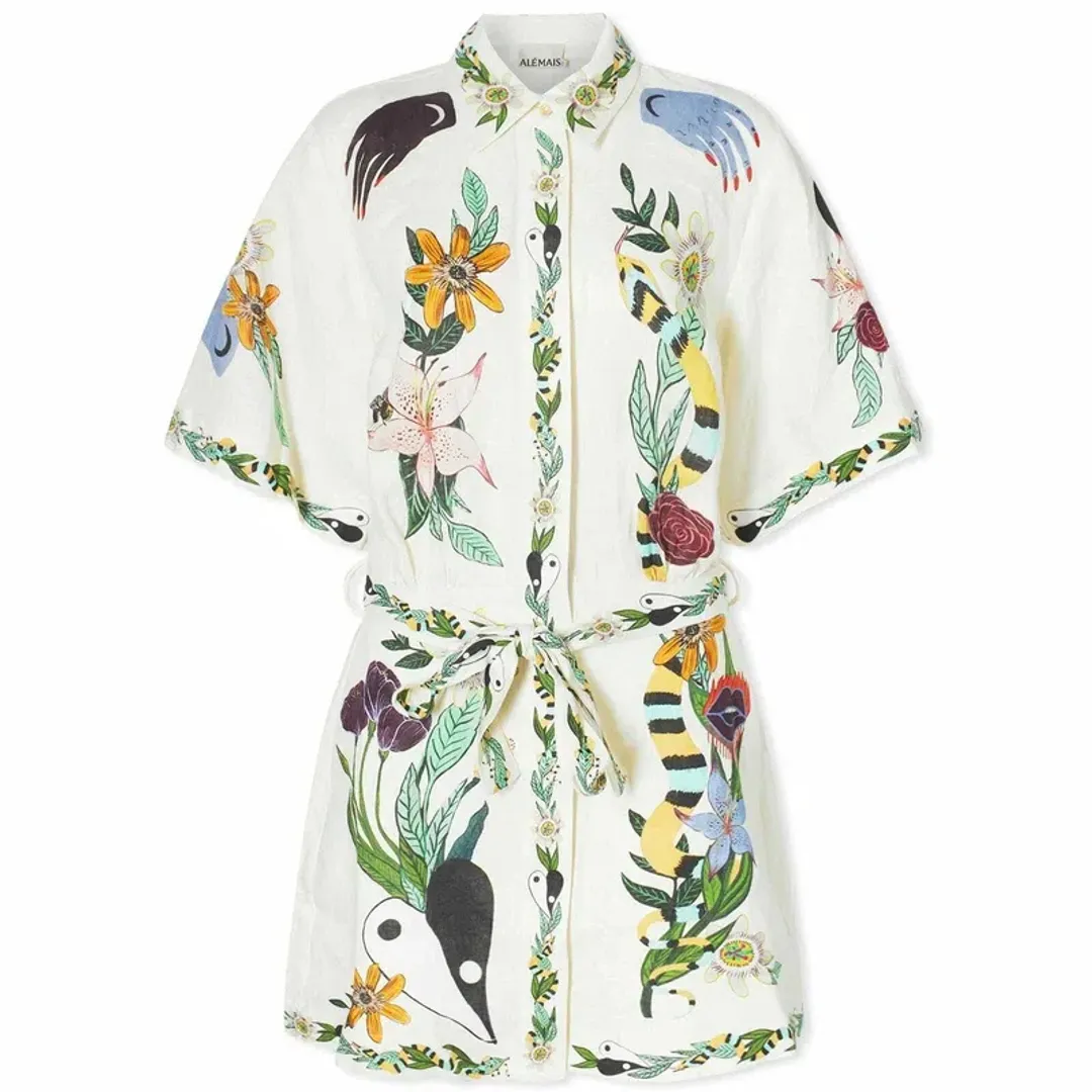 Alemais Meagan Mini Dress Multi Size 16 for rent on The Volte - main image