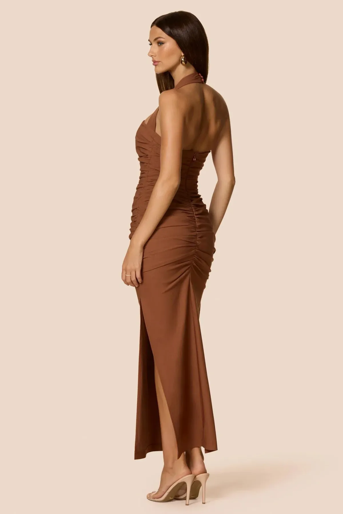 Love Nookie Zenya Maxi Dress in Caramel Size S / AU8 - Image 3