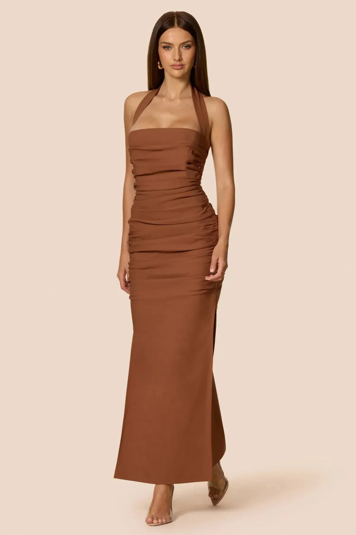Love Nookie Zenya Maxi Dress in Caramel Size S / AU8 - Image 2